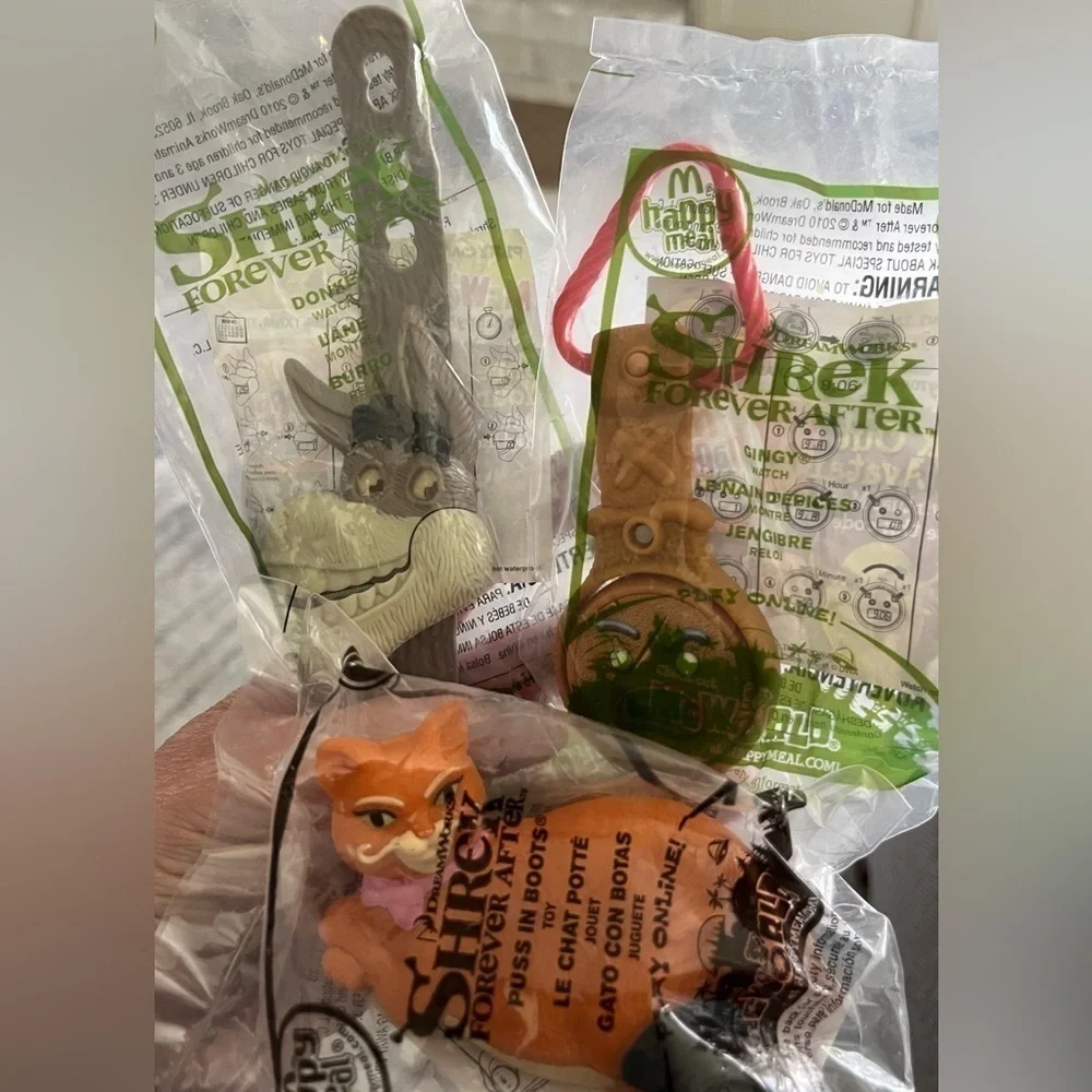 NIP Shrek Forever After (lot of 3) McDonalds Toys